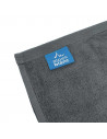 Lot de 5 serviettes coton et Bambou marque Alpes Blanc anthracite