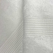 Zoom lot de 5 serviettes 70% coton 30% bambou blanc