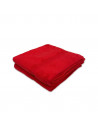 Lot de 2 Serviettes / draps de bain Eponge 600 g/m²  100 % coton rouge