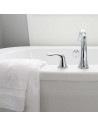 serviette 100% coton 600 grammes/m² posé sur baignoire Blanc