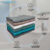 copy of Lot de 5 Grandes Serviettes Eponge 600 g/m²  100 % coton - Marron