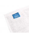 Serviettes de bain 70x140 cm 100% coton lot de 2 Alpes Blanc blanches