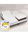 Protège Matelas molleton 400gr/m² pour lit Tête et Pieds Relevables