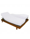 protège matelas pour lit avec tête et pieds relevables imperméable posé sur un lit TPR