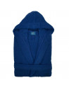 Peignoir capuche mixte 100% coton 450g marine
