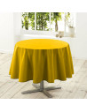 Nappe anti tâches jaune ronde