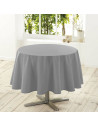 Nappe Unie Ronde Anti tâches 180 cm | Alpes blanc - Linge de table