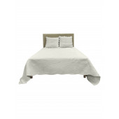 Couvre lit Plaisance 100 % coton blanc