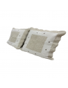 Couvre lit Peaceland Abeilles : Zoom sur les taies d'oreiller.