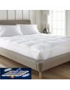 Surmatelas Moelleux – Confort Supérieur avec Enveloppe Percale de Coton Douce, Respirante et Durable pour Nuits Paisibles