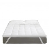 Surmatelas Moelleux – Confort Supérieur avec Enveloppe Percale de Coton Douce, Respirante et Durable pour Nuits Paisibles