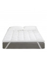 Surmatelas Moelleux – Confort Supérieur avec Enveloppe Percale de Coton Douce, Respirante et Durable pour Nuits Paisibles