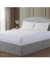 Housse intégrale Matelas anti-acariens pur coton éponge bouclette sur lit
