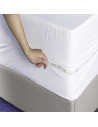Housse intégrale Matelas anti-acariens pur coton éponge bouclette avec zip fermture éclair
