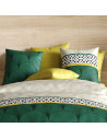 Housse de couette HOPE 100% coton + taies carrées Zoom taies d'oreillers