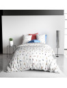 Housse de couette skieurs pur coton
