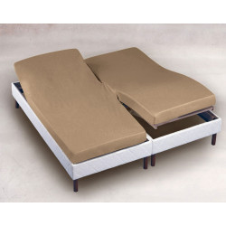 drap housse 2x70x190 blanc