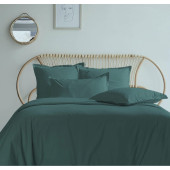 Housse de Couette unie 240x280 100% Percale de Coton 80 fils + 2 taies