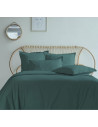 Housse de Couette unie 240x280 100% Percale de Coton 80 fils + 2 taies