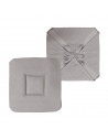 Lot de 6 Galettes de chaise - Gris par deux recto et verso