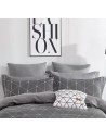 zoom taies d'oreiller housse de couette losange