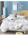 housse de couette fleurs percale 80 fils