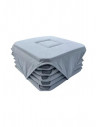 lot de 6 galettes de chaise grises unies confort