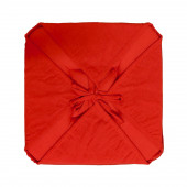 Lot de 6 Galettes de chaise - Rouge verso