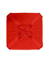 Lot de 6 Galettes de chaise - Rouge verso