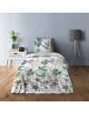 Housse de couette 1 place 100 % coton Summer flower