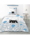 Housse de couette Pussycat Blue 140x200