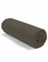 Drap housse uni 100 % coton 57 fils - Fabrication française