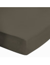 Drap housse uni 100 % coton 57 fils - Fabrication française