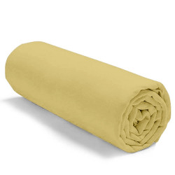 Drap housse uni 100 % coton 57 fils - Fabrication française