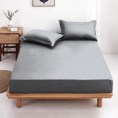 Drap housse uni 100 % coton 57 fils - Fabrication française