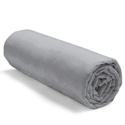 Drap housse uni 100 % coton 57 fils - Fabrication française