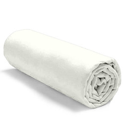 Drap housse uni 100 % coton 57 fils - Fabrication française