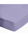 Drap housse uni 100 % coton 57 fils - Fabrication française