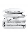 Housse de couette unie percale de coton 80 fils/cm² blanc
