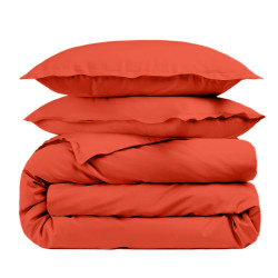 Housse de couette unie Percale de coton 80 fils/cm²