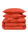 Housse de couette unie Percale de coton 80 fils/cm²