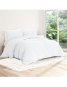 Visuel ambiance - housse de couette unie percale de coton 80 fils/cm² blanc