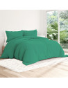 Visuel ambiance - housse de couette unie percale de coton 80 fils/cm² céladon