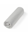 Drap housse Percale bonnet 30 cm roulé gris clair