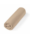 Drap housse Percale bonnet 30 cm roulé mastic