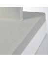 Drap housse Percale bonnet 30 cm gris clair
