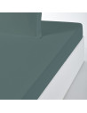 Drap housse Percale bonnet 30 cm anthracite