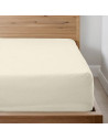 Drap housse Percale bonnet 30 cm naturel