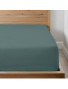 Drap housse Percale bonnet 30 cm anthracite