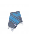 Foutas 90x170 gris azul déplié